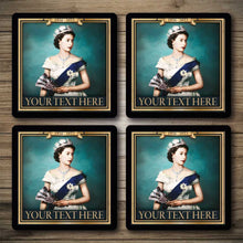 Load image into Gallery viewer, Personalised Bar Mats | Drip Mats | Bar Runners | Queen Elizabeth 2
