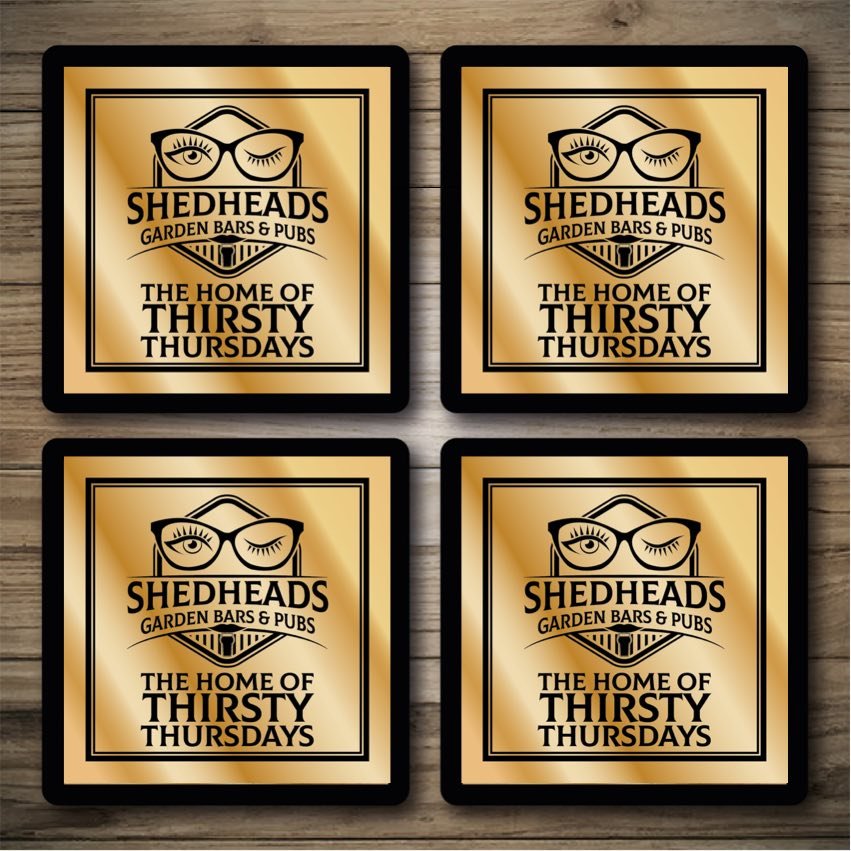 Personalised Bar Mats | Drip Mats | Custom Bar Runners | Shedheads