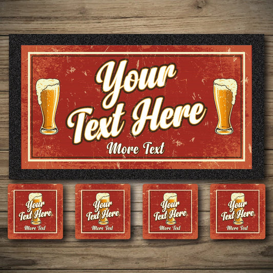 Personalised Bar Mats | Drip Mats | Custom Bar Runners | Sup it & See