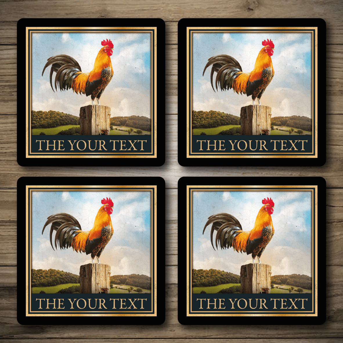 Personalised Bar Mats | Drip Mats | Custom Bar Runners | Cock Inn