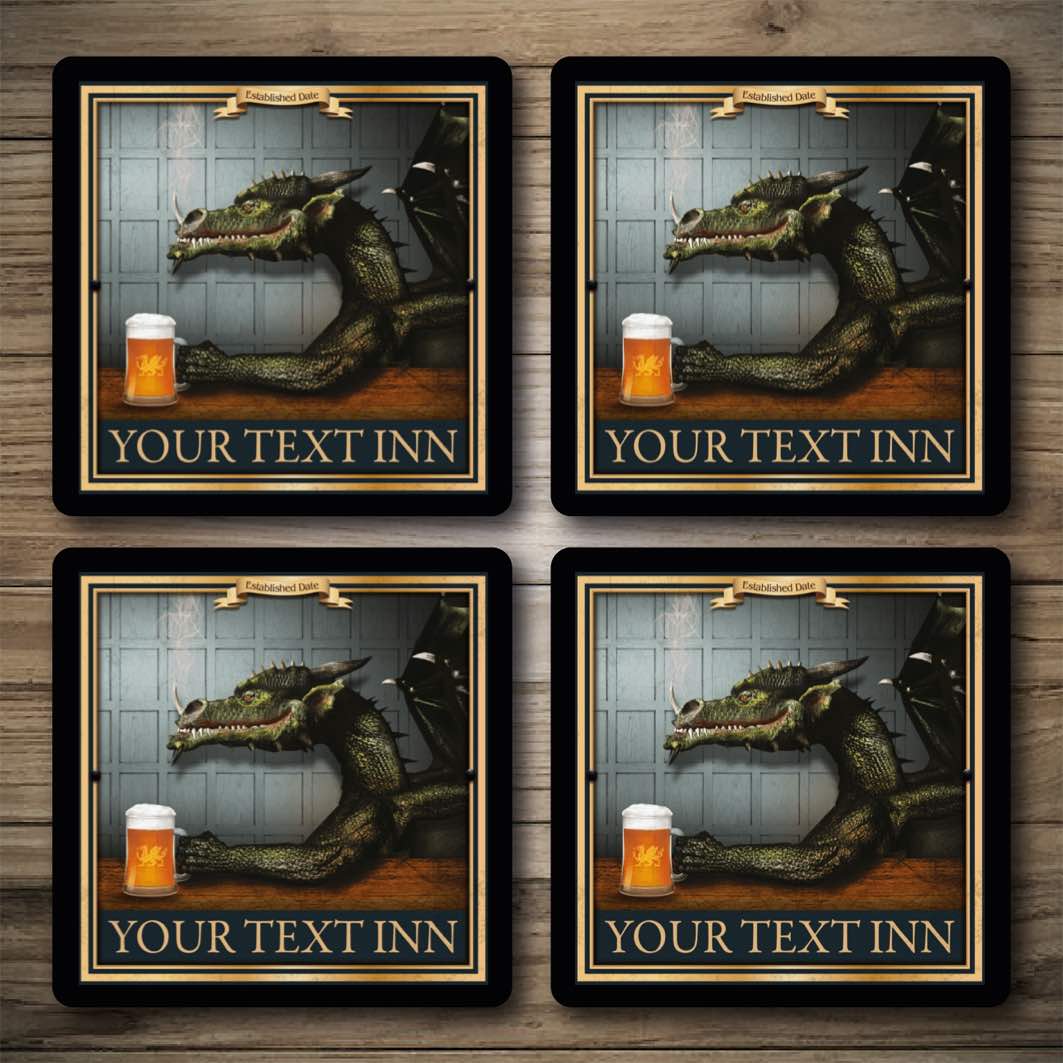 Personalised Bar Mats | Drip Mats | Custom Bar Runners | Dragon Inn