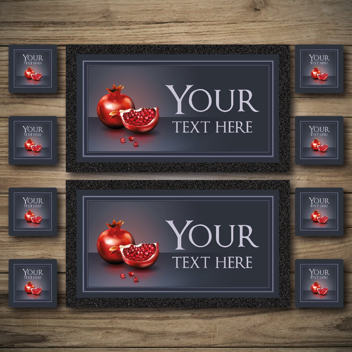 Personalised Bar Mats | Drip Mats | Bar Runners | Forbidden Fruit