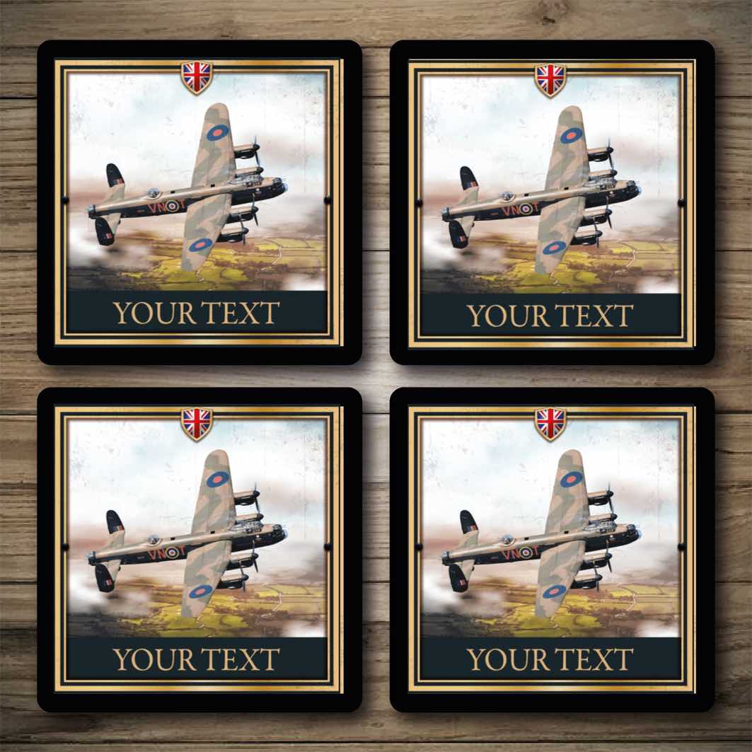 Personalised Bar Mats | Drip Mats | Custom Bar Runners | RAF Lancaster