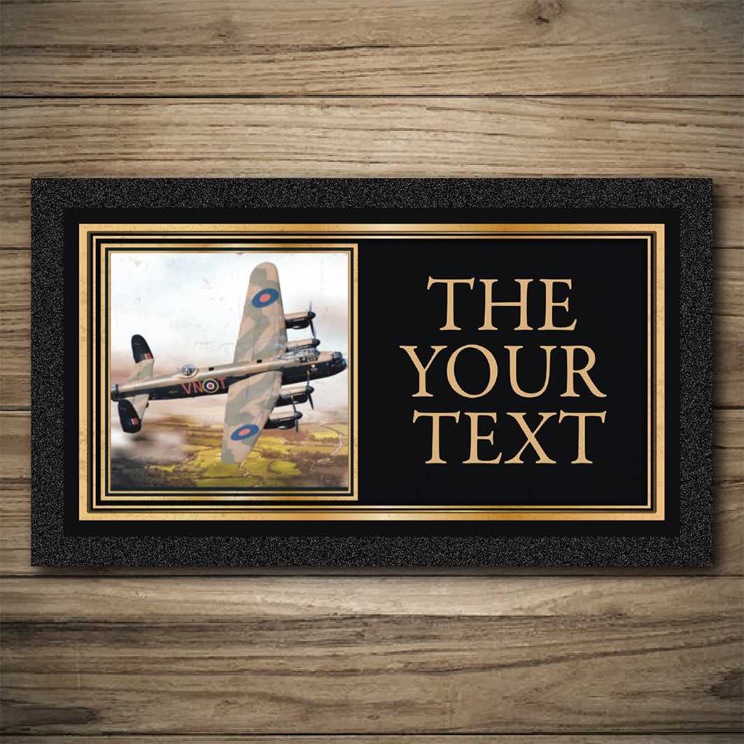 Personalised Bar Mats | Drip Mats | Custom Bar Runners | RAF Lancaster