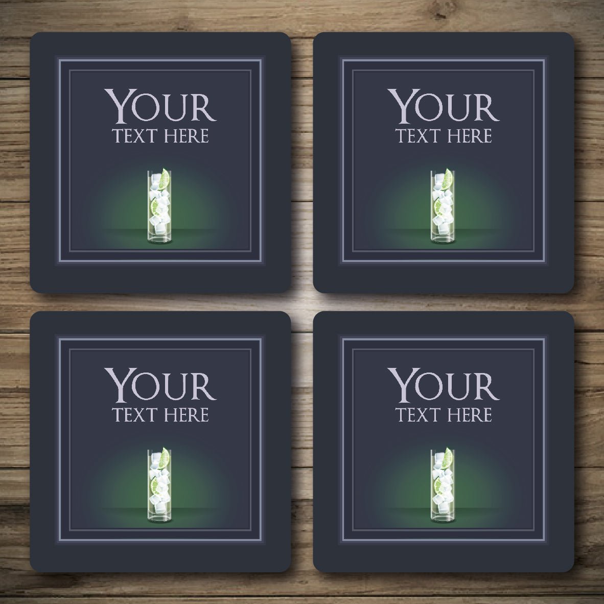 Personalised Bar Mats | Drip Mats | Custom Bar Runners | No1 Gin  Bar