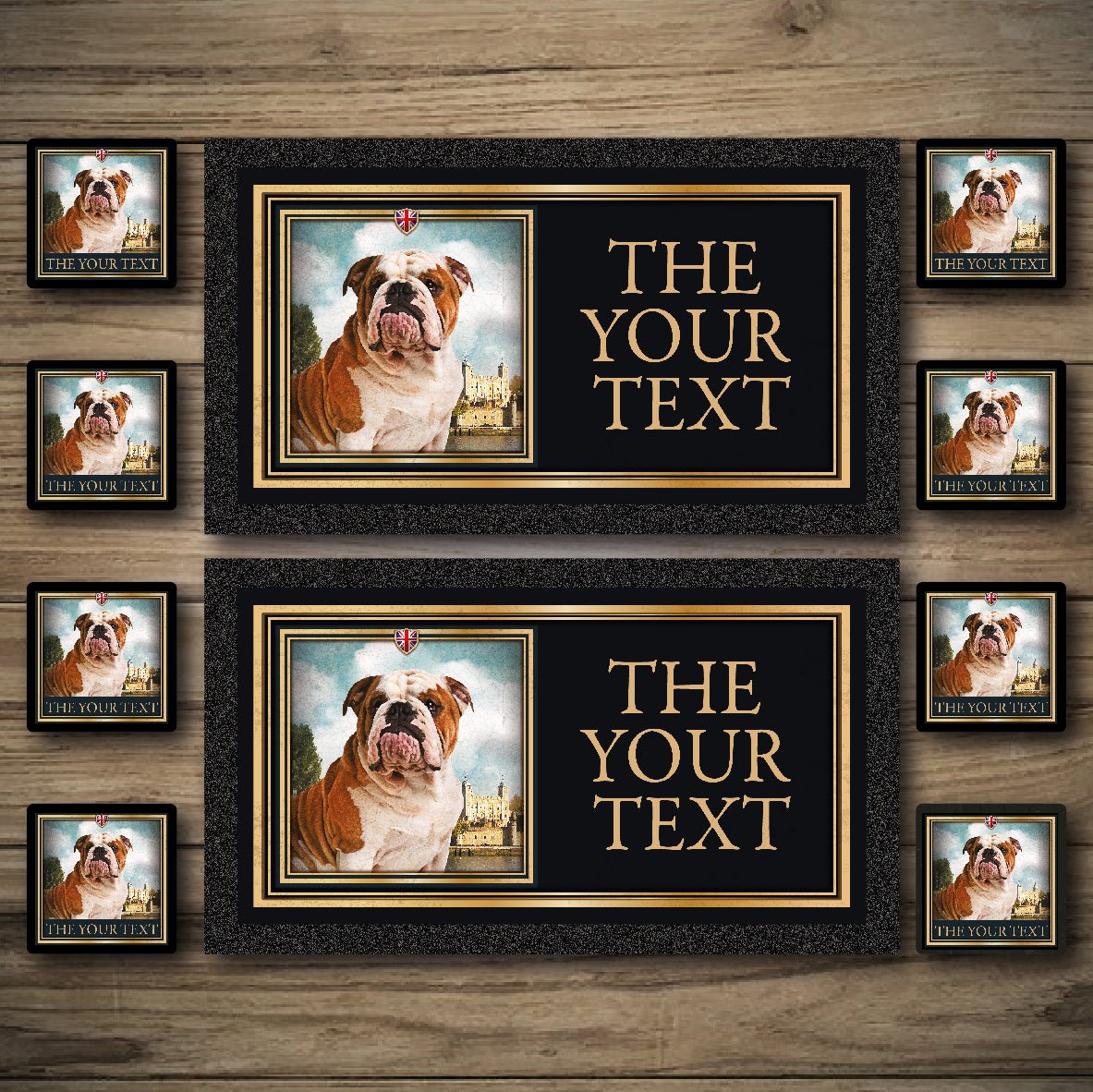 Personalised Bar Mats | Drip Mats | Custom Bar Runners | The Old Bull