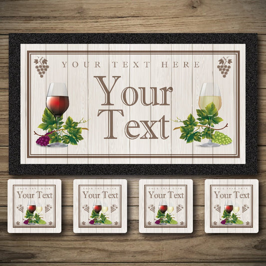 Personalised Bar Mats | Drip Mats | Custom Bar Runners | Wine Bar