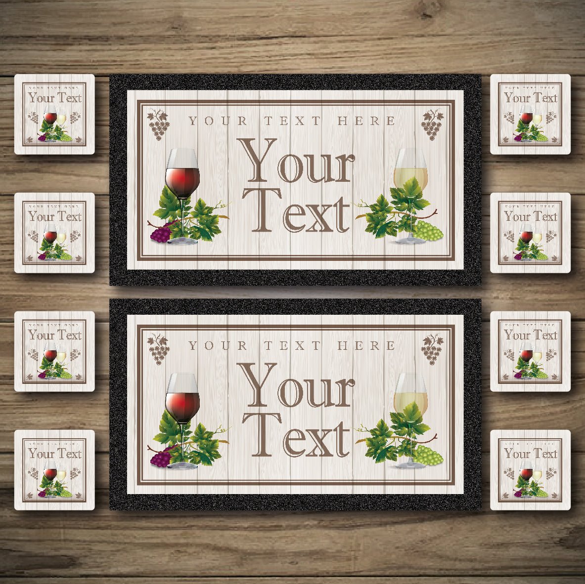 Personalised Bar Mats | Drip Mats | Custom Bar Runners | Wine Bar