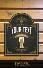 Load image into Gallery viewer, Beer Nation Personalised Bar Sign Custom Signs from Twofb.com Hanging pub signs
