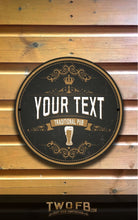 Load image into Gallery viewer, Beer Nation Personalised Bar Sign Custom Signs from Twofb.com Pub bar signage
