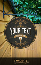 Load image into Gallery viewer, Beer Nation Personalised Bar Sign Custom Signs from Twofb.com Pub shed signs
