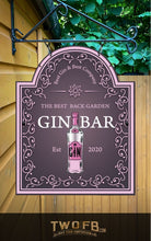 Load image into Gallery viewer, Best Gin Bar | Personalised Bar Sign | Gin Signs
