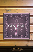 Load image into Gallery viewer, Best Gin Bar Personalised Bar Sign Custom Signs from Twofb.com Gin signs
