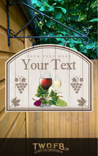 Load image into Gallery viewer, Best Wine Bar Personalised Bar Sign Custom Signs from Twofb.com Bar Signs UK
