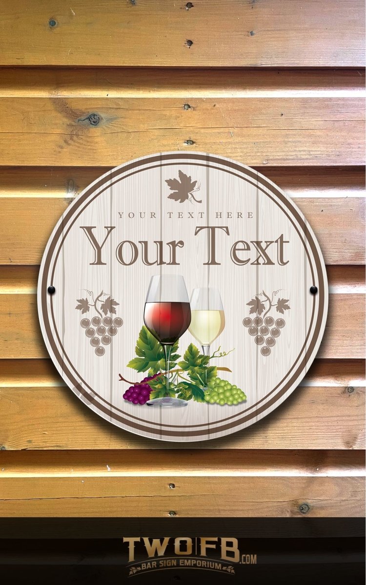 Wine Bar | Personalised Wine Bar Sign | Wine Signs – Two Fat Blokes Ltd