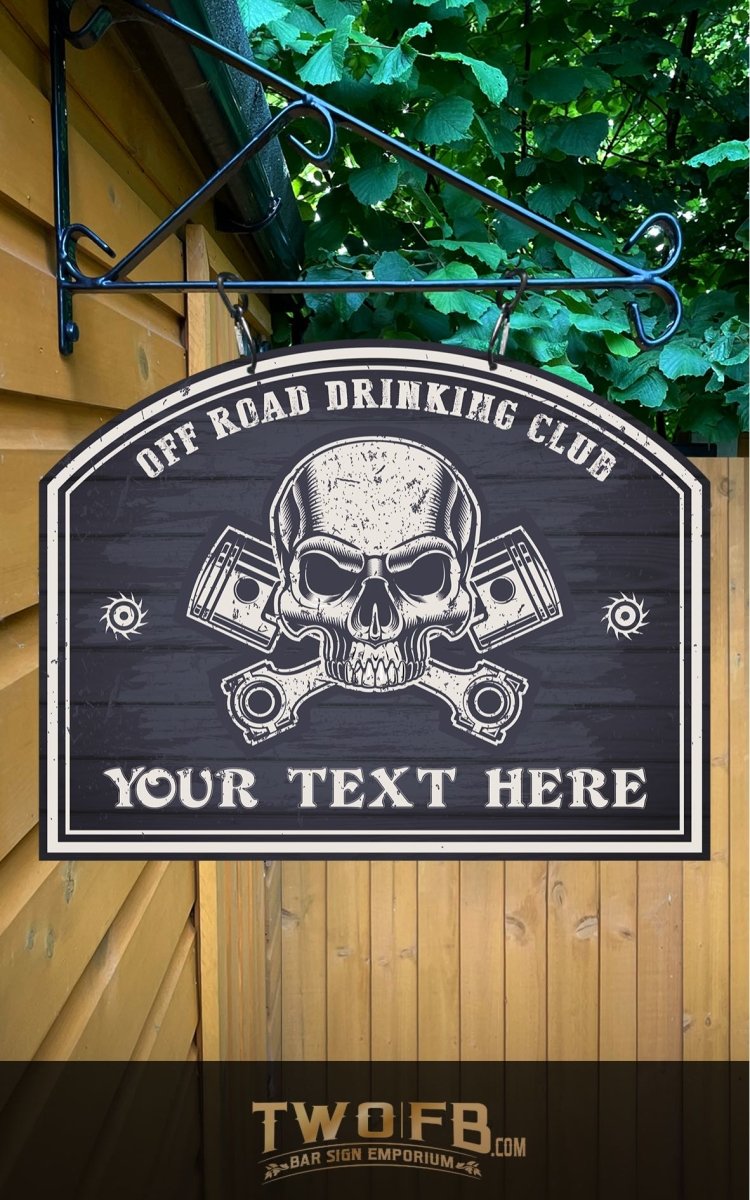Bikers Rest Bar Sign Custom Signs from Twofb.com Hanging pub sign