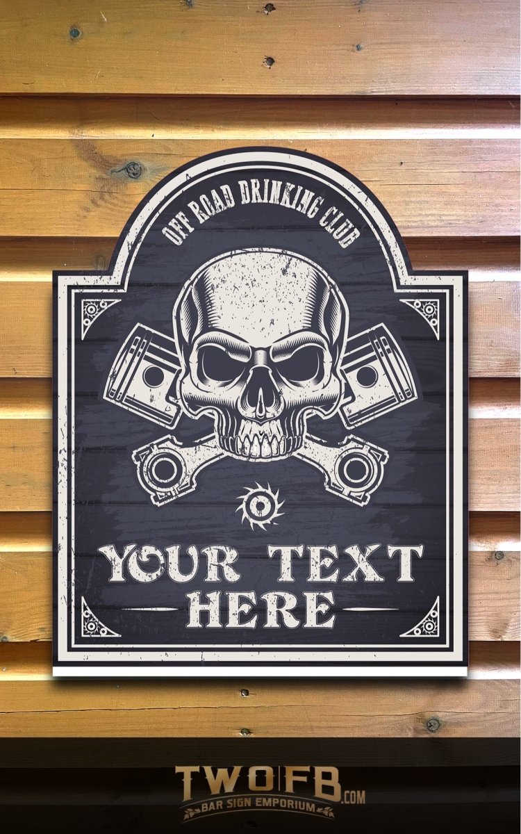 Bikers Rest Bar Sign Custom Signs from Twofb.com Home bar signs Uk