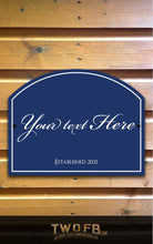 Load image into Gallery viewer, Cafe del Bar Personalised Bar Sign Custom Signs from Twofb.com Bar signs Uk
