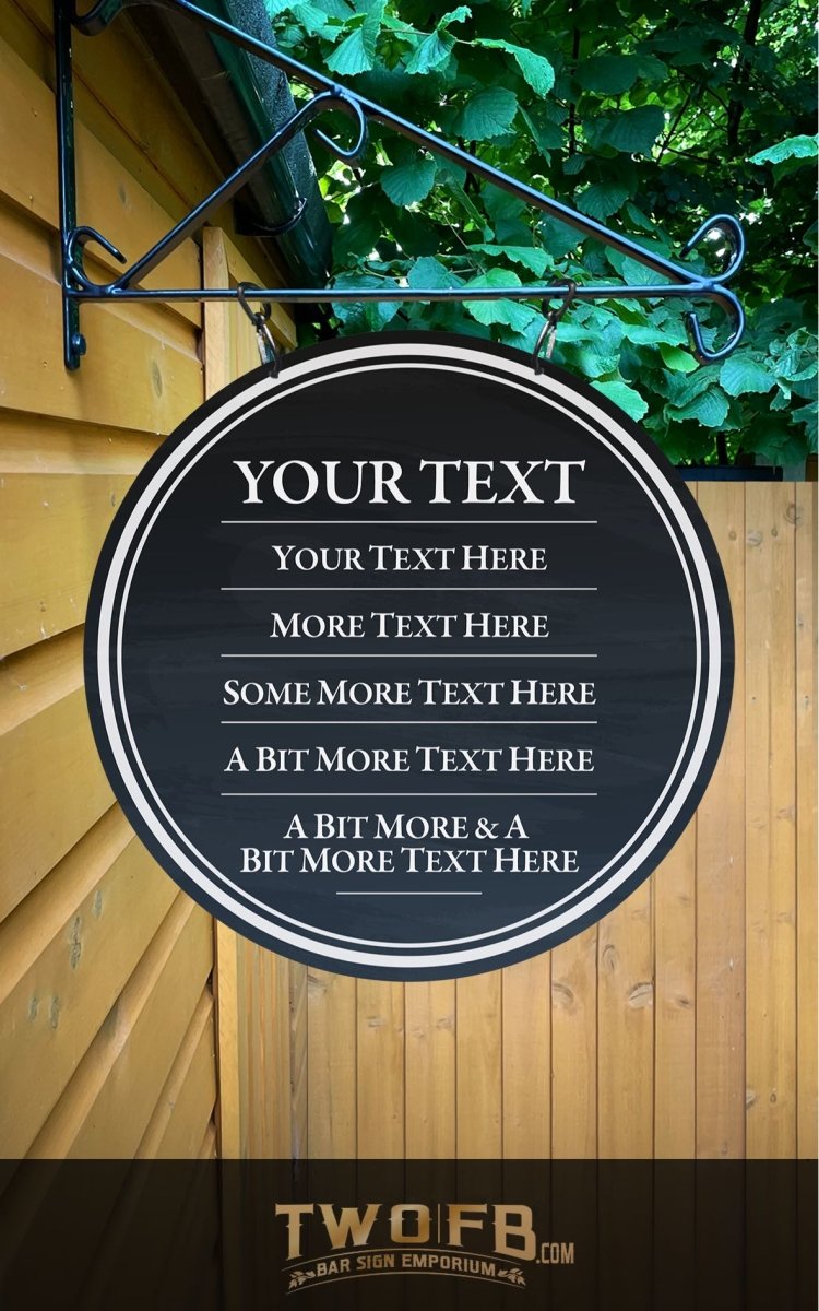 Chalkboard Style Personalised Bar Sign Custom Signs from Twofb.com signs for bars