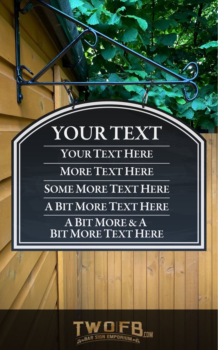 Chalkboard Style Personalised Bar Sign Custom Signs from Twofb.com signs for bars