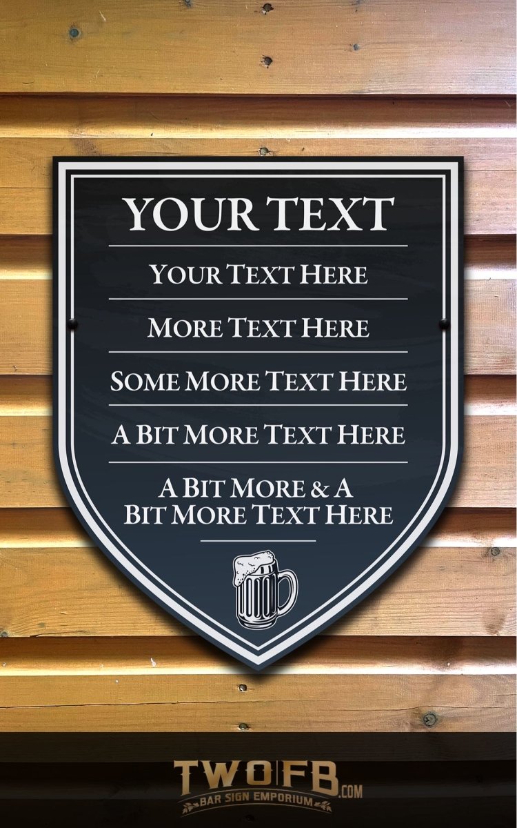 Chalkboard Style Personalised Bar Sign Custom Signs from Twofb.com signs for bars
