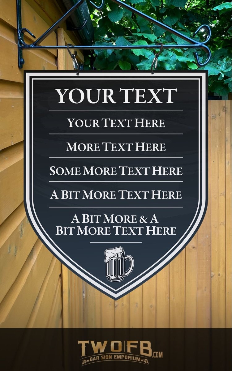 Chalkboard Style Personalised Bar Sign Custom Signs from Twofb.com signs for bars