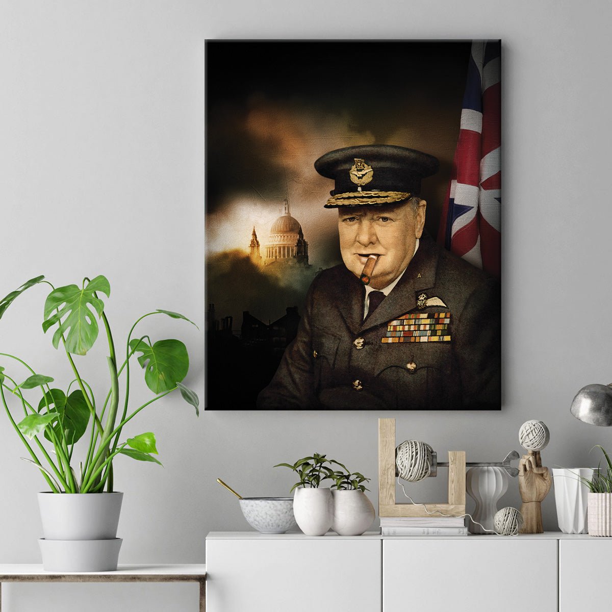 Churchill Inn artwork on Canvas Custom Signs from Twofb.com signs for bars