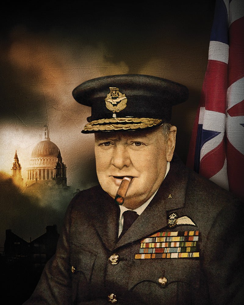 Churchill Inn artwork on Canvas Custom Signs from Twofb.com signs for bars