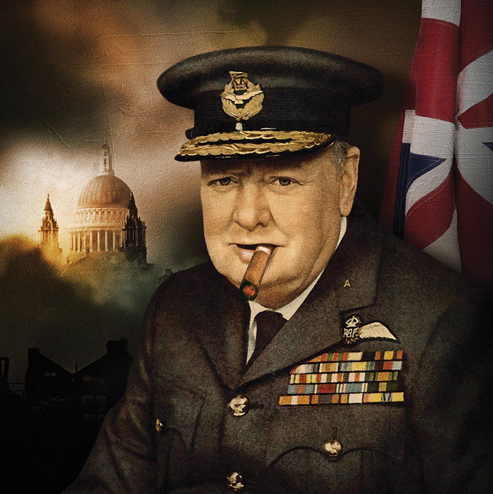 Churchill Inn artwork on Canvas Custom Signs from Twofb.com signs for bars