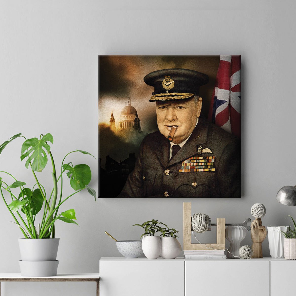 Churchill Inn artwork on Canvas Custom Signs from Twofb.com signs for bars