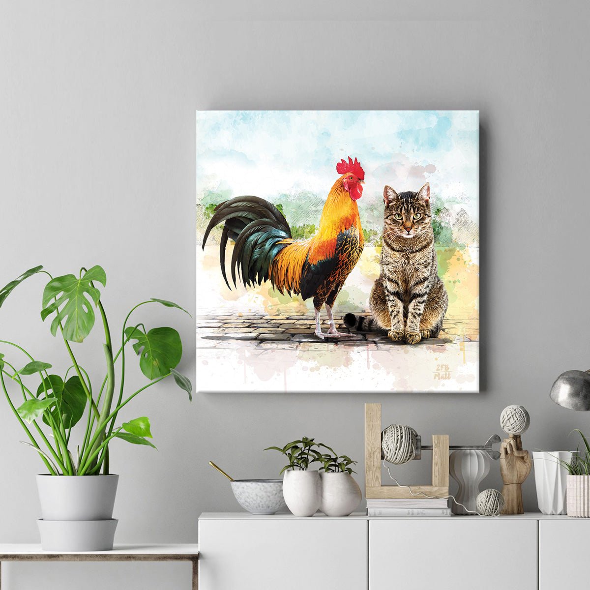 Cock and Pussy artwork on Canvas Custom Signs from Twofb.com signs for bars