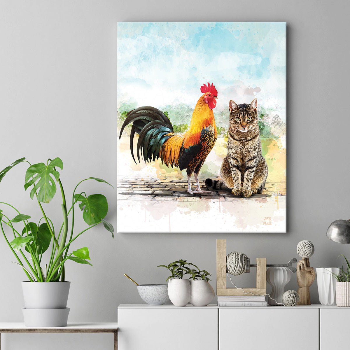 Cock and Pussy artwork on Canvas Custom Signs from Twofb.com signs for bars