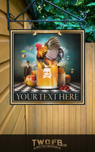 Load image into Gallery viewer, Cock in Cider Personalised Bar Sign Custom Signs from Twofb.com Pub Signs
