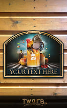 Load image into Gallery viewer, Cock in Cider Personalised Bar Sign Custom Signs from Twofb.com Custom Bar Sign
