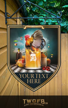 Load image into Gallery viewer, Cock in Cider Personalised Bar Sign Custom Signs from Twofb.com signs for bars
