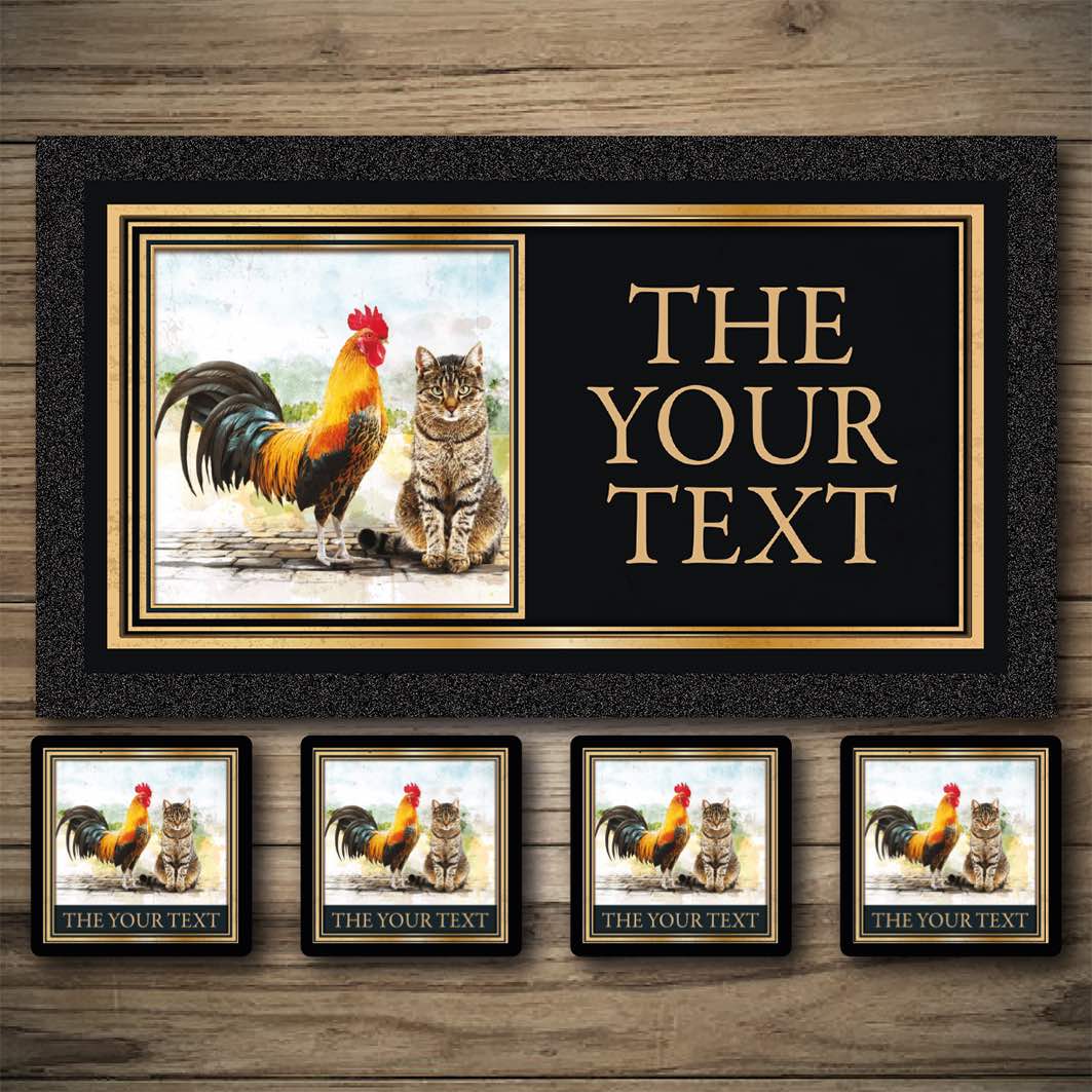 Bar runner, Beer matts, Bar Coasters, Rubber mats