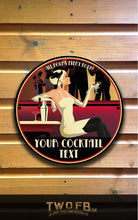Load image into Gallery viewer, Cocktail Hour Bar Sign | Personalised Bar Sign | Gin Bar Sign
