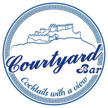 Load image into Gallery viewer, Courtyard Bar Lindos T-Shirt Ladies White Custom Signs from Twofb.com signs for bars
