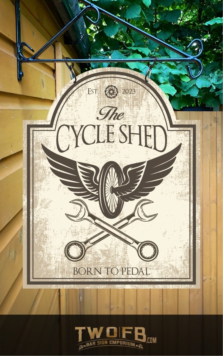 Cycle Shed | Custom made pub signs | Personalised Bar Sign