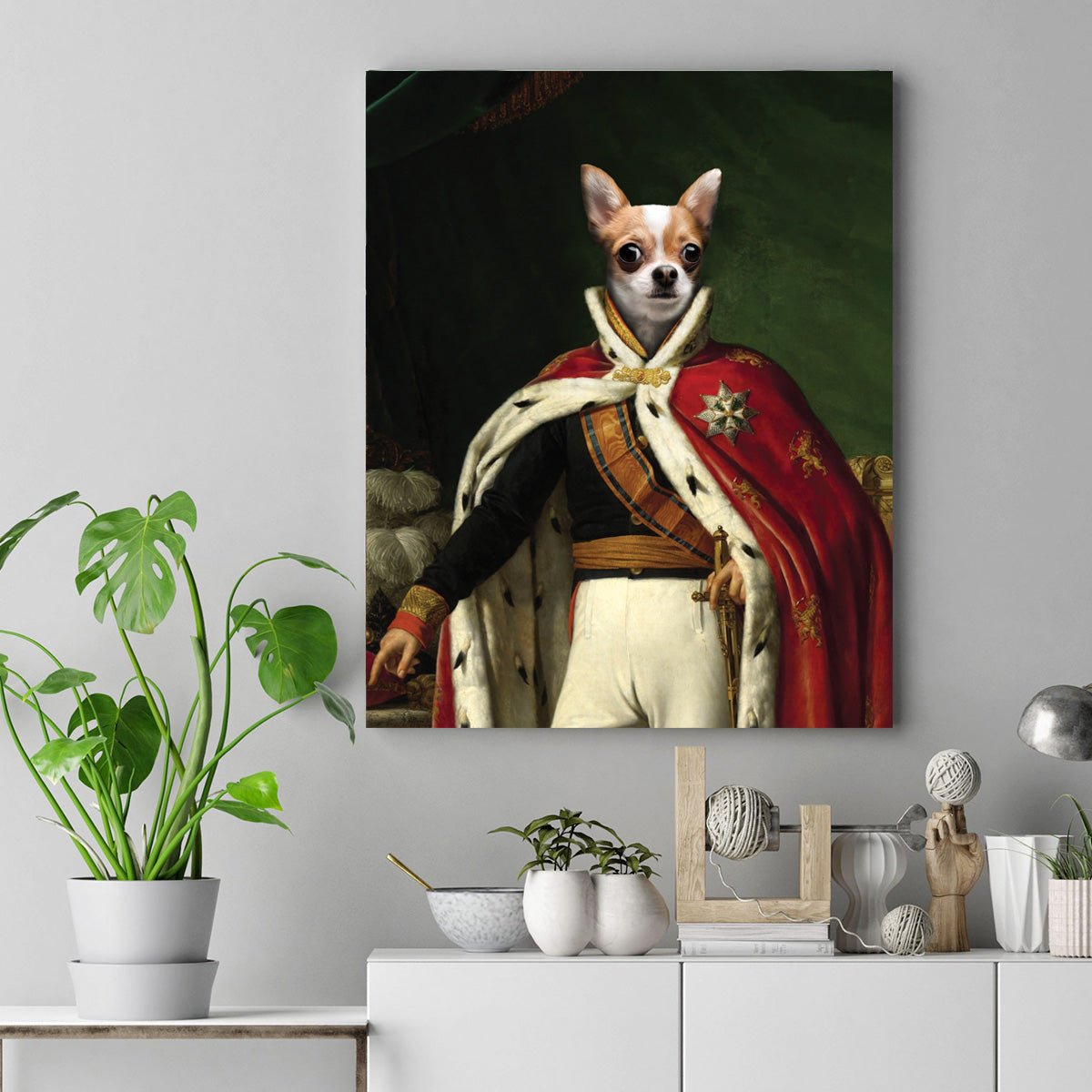 Dog House Royal artwork on Canvas Custom Signs from Twofb.com signs for bars