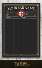 Load image into Gallery viewer, England Darts Chalkboard | Darts Tournament Scoreboard | Chalk scoreboard
