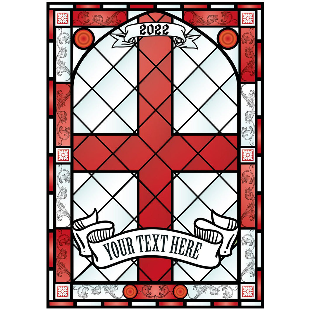 England Window Sticker England Window Vinyl | Stained Glass | Custom window decals – Two Fat ...