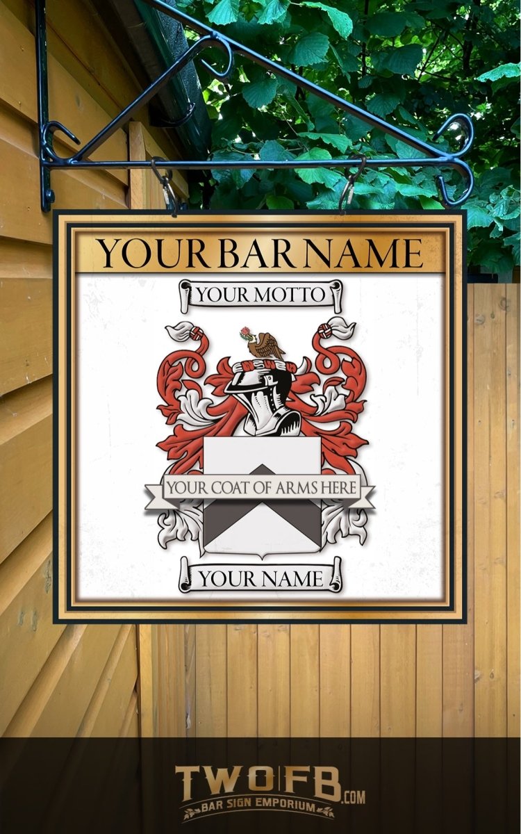 Family Crest Bar Sign | Pub Sign | Coat Of Arms Sign
