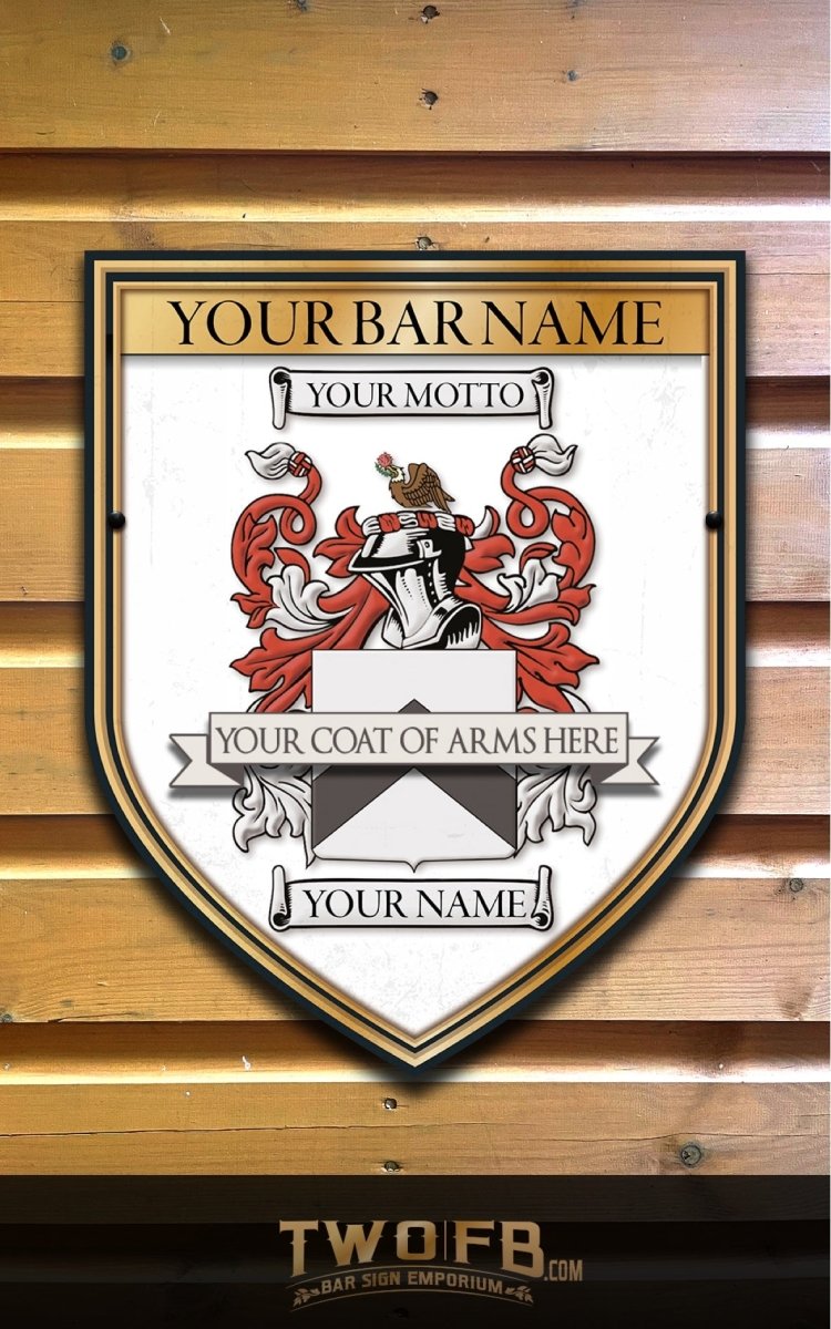 Family Crest Bar Sign | Pub Sign | Coat Of Arms Sign