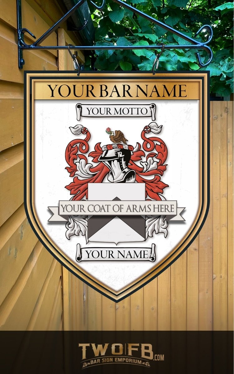 Family Crest Bar Sign | Pub Sign | Coat Of Arms Sign