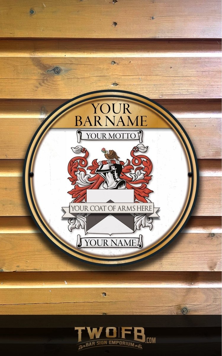 Family Crest Bar Sign | Pub Sign | Coat Of Arms Sign