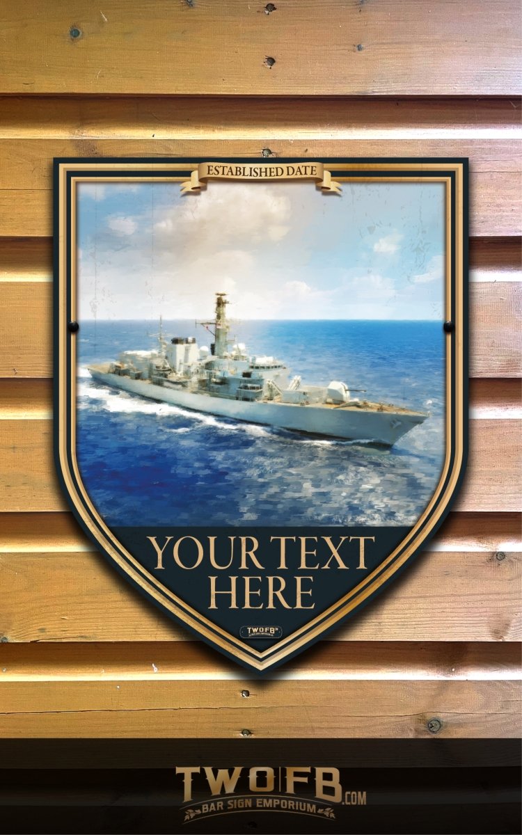 Frigate Inn | Personalised Bar Sign | Custom Pub Signs – Two Fat Blokes Ltd