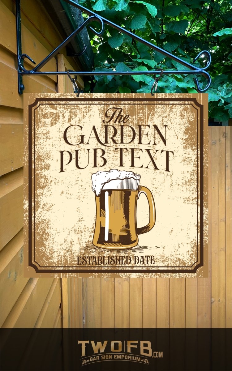 Garden Bar Sign | Personalised Pub Sign | Hanging Pub Signs – Two Fat ...