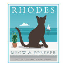 Load image into Gallery viewer, GCWS Rhodes Meow &amp; Forever Cat T-Shirt Ladies Custom Signs from Twofb.com signs for bars
