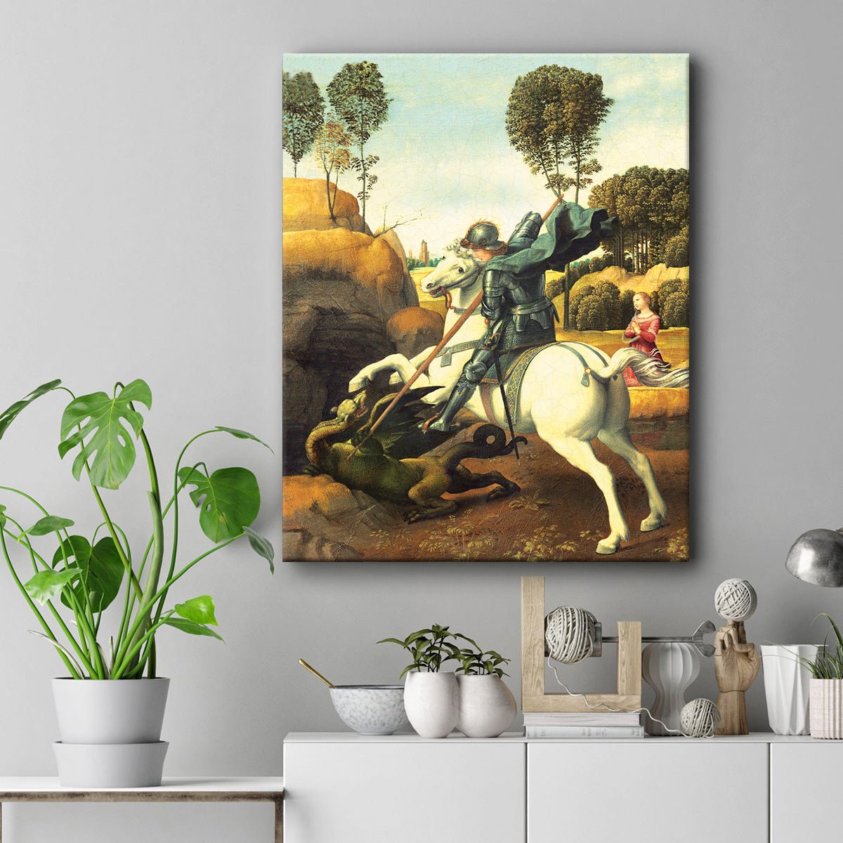 George and the Dragon artwork on Canvas Custom Signs from Twofb.com signs for bars